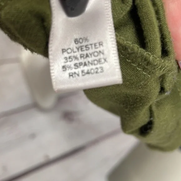 UEC Hive & Honey olive green short sleeve maxi dress small - Picture 8 of 8